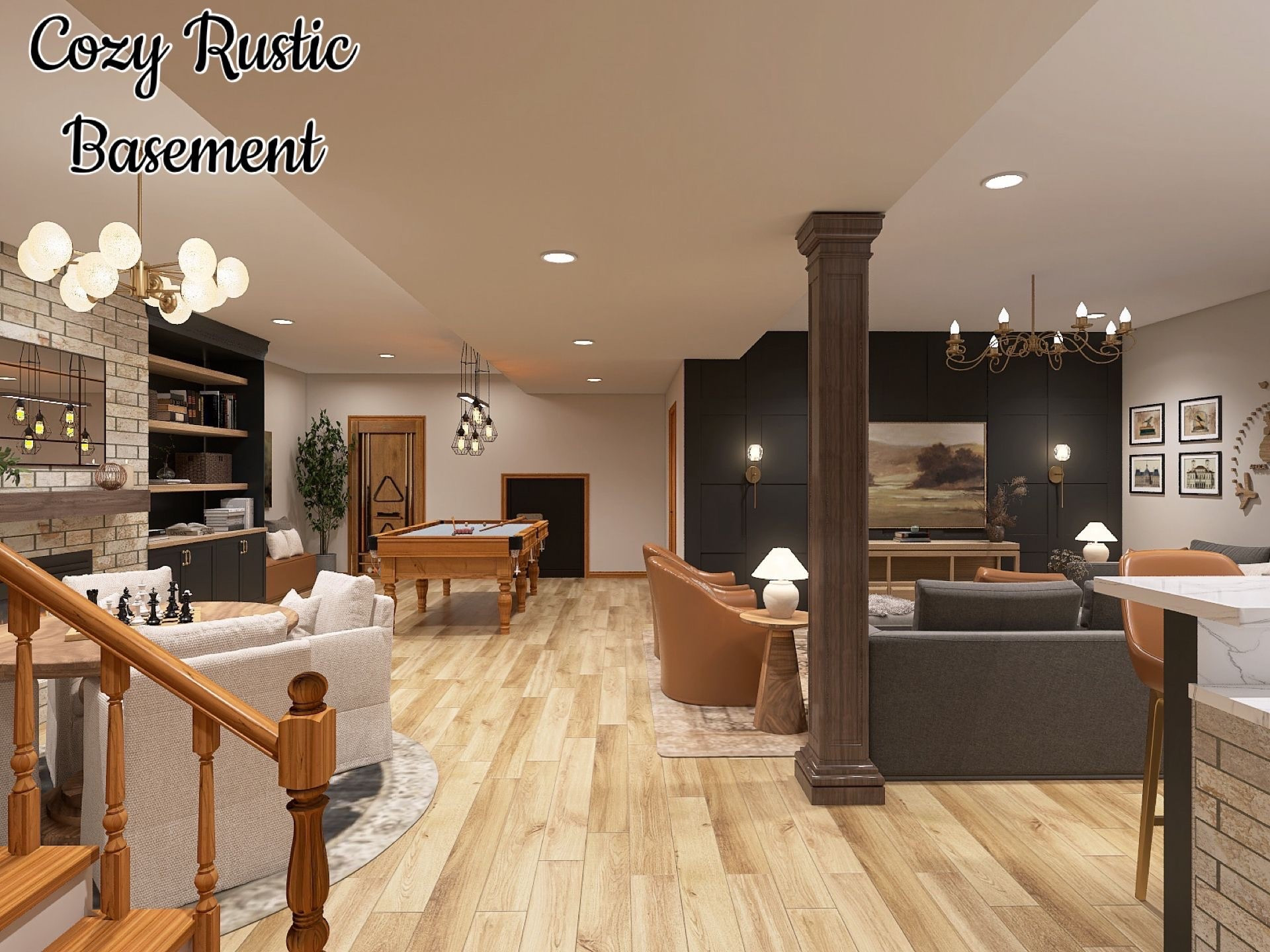 Designed by Olivia
Cozy Rustic Basement 

#LTKmomlife #LTKHome #LTKHoliday