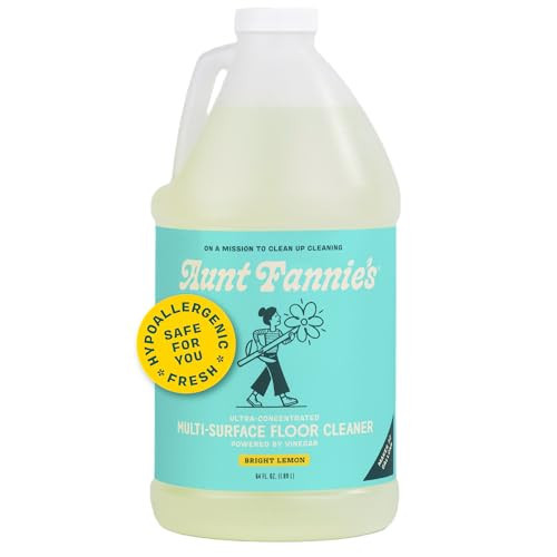 Aunt Fannie's Ultra Concentrated Floor Cleaner Vinegar Wash, Multi-Surface Floor Cleaner For Mopping, Bright Lemon Scent, 64 oz. (Refill), Packaging May Vary | Amazon (US)