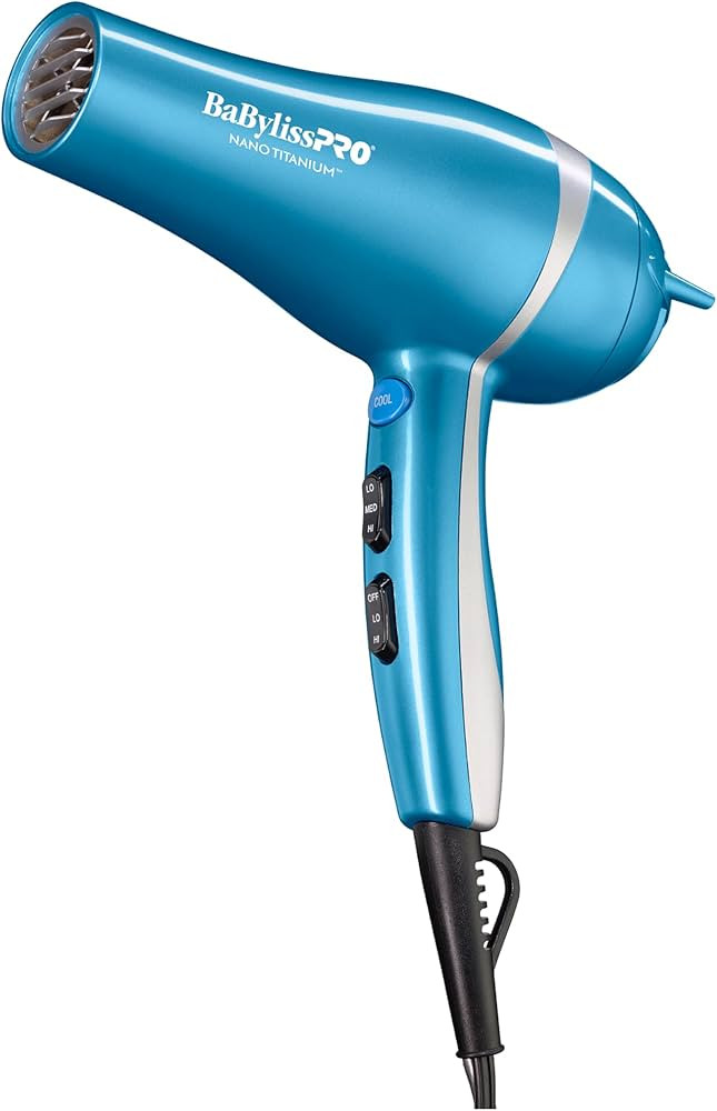 Nano Titanium 2000-Watt Blow Dryer with Concentrator Nozzle, Professional Grade Ionic Corded Styl... | Amazon (US)