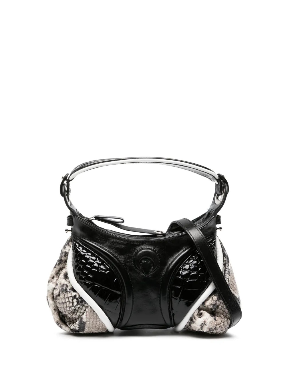 Marine Serre Mini Futura Panelled Tote Bag - Farfetch | Farfetch Global