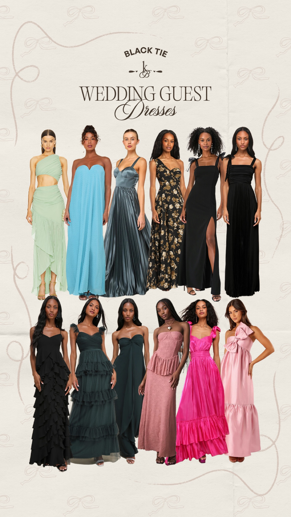 Lots of you girls said you were shopping  for black tie wedding guest dresses when I did a question box on stories a few week ago! Here are a round up of some current faves🤍 #blacktie #weddingguest #wedding 

#LTKWedding #LTKParties #LTKSeasonal