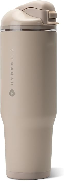HydroJug Ease2o 32oz Insulated Water Bottle, Straw & Chug Lid, Dune | Amazon (US)