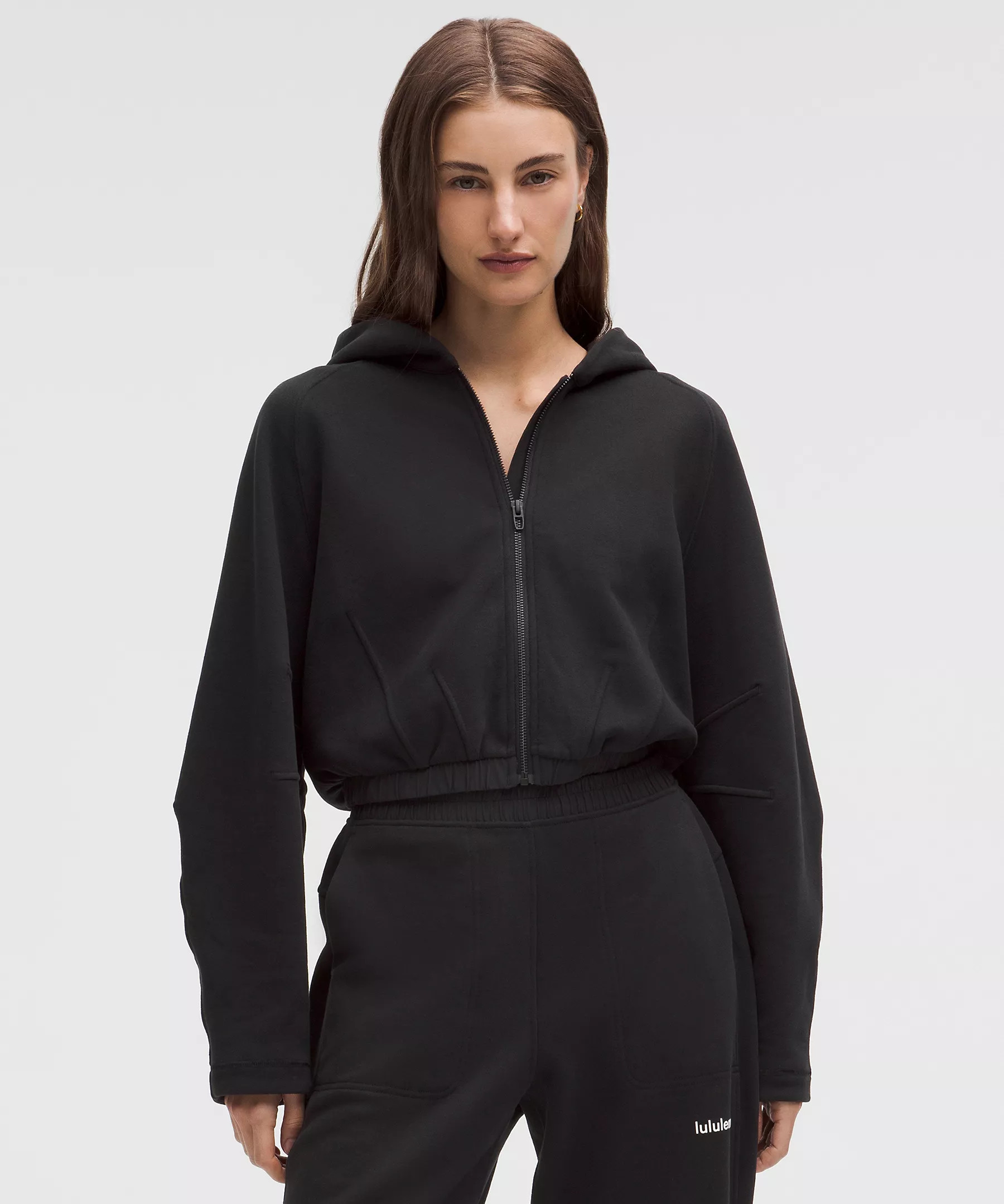 Loungeful Relaxed-Fit Full-Zip Cropped Hoodie | Lululemon (US)