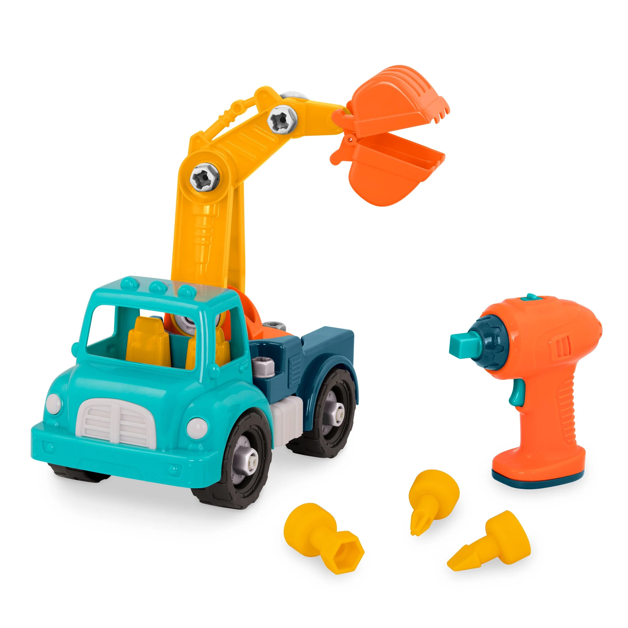 Battat Take-Apart Crane Construction Toy with 33 Pieces, Toddler and Preschool Toys | Walmart (US)