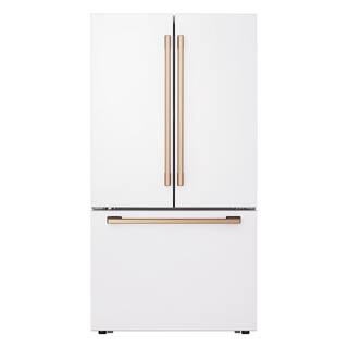 LG STUDIO 27 cu. ft. Smart Counter-Depth MAX French Door Refrigerator in Essence White SRFB27W3 -... | The Home Depot