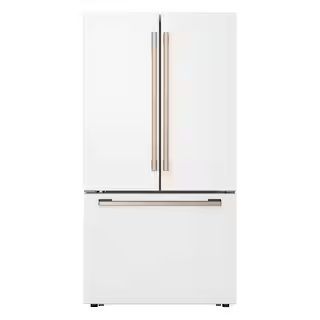 LG STUDIO 27 cu. ft. Smart Counter-Depth MAX French Door Refrigerator in Essence White SRFB27W3 -... | The Home Depot