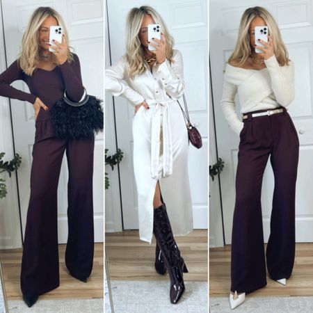 3 ways to style burgundy!