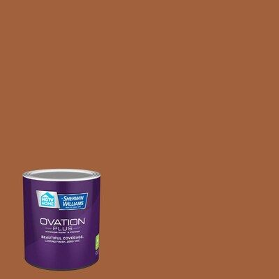 HGTV HOME by Sherwin-Williams  Ovation Plus Flat Copper Mountain Hgsw2101 Latex Interior Paint +... | Lowe's
