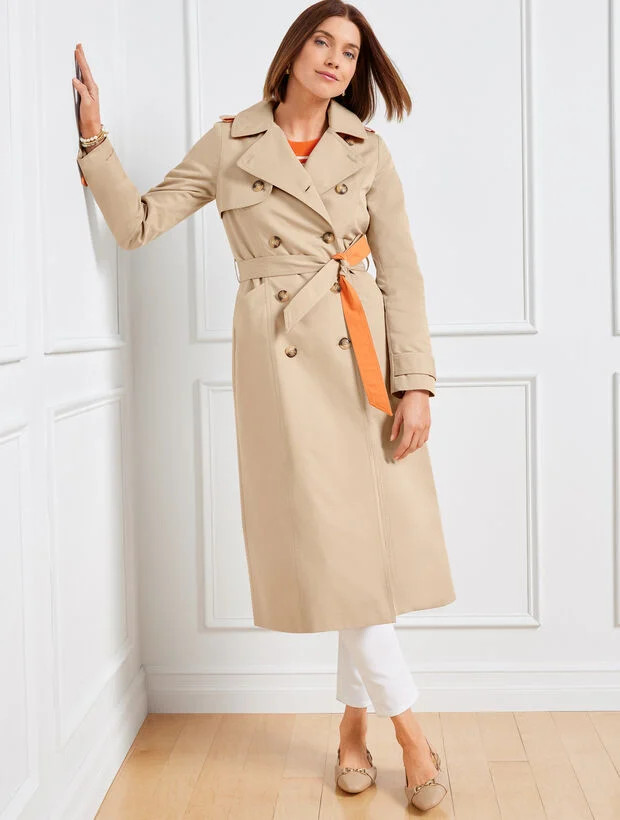 Twill Trench Coat | Talbots