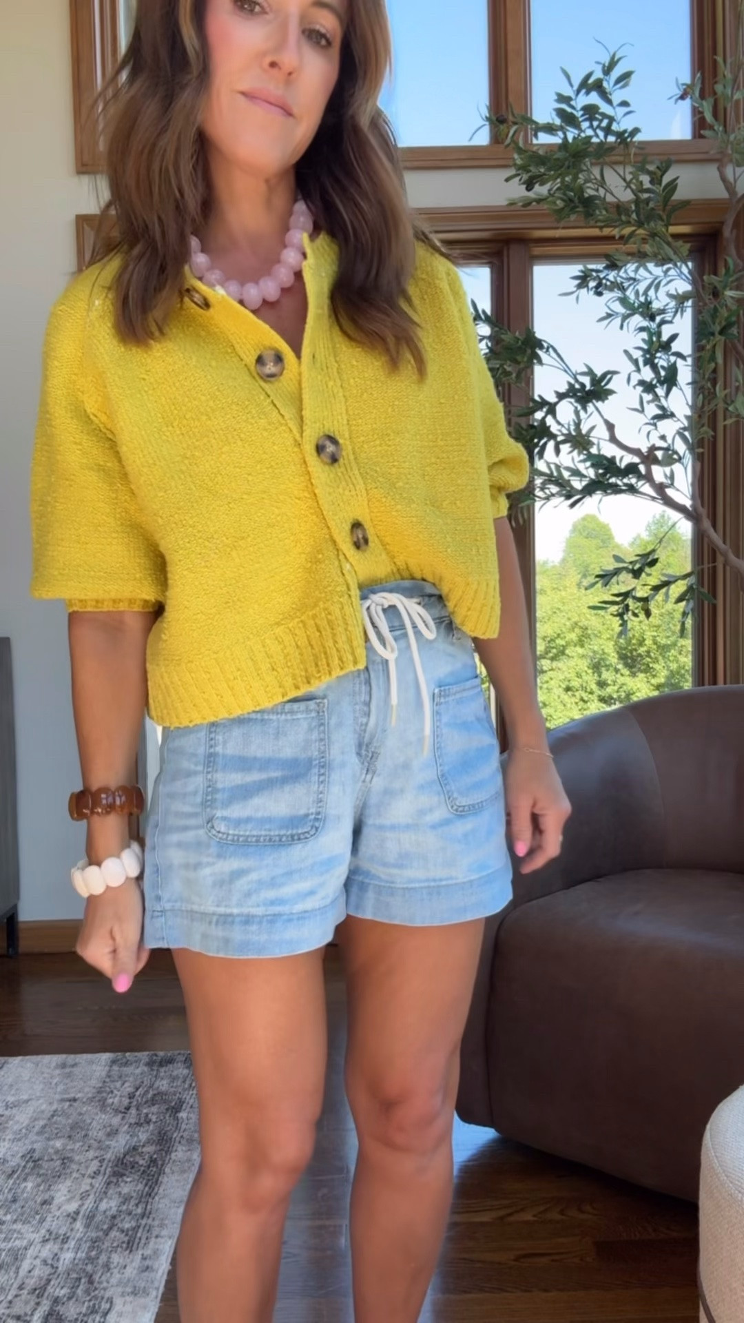 I have this darling sweater in 2 colors. This & orange. LOVE!!
Size small 
Shorts XS here.

#LTKootd #LTKSeasonal #LTKOver40
