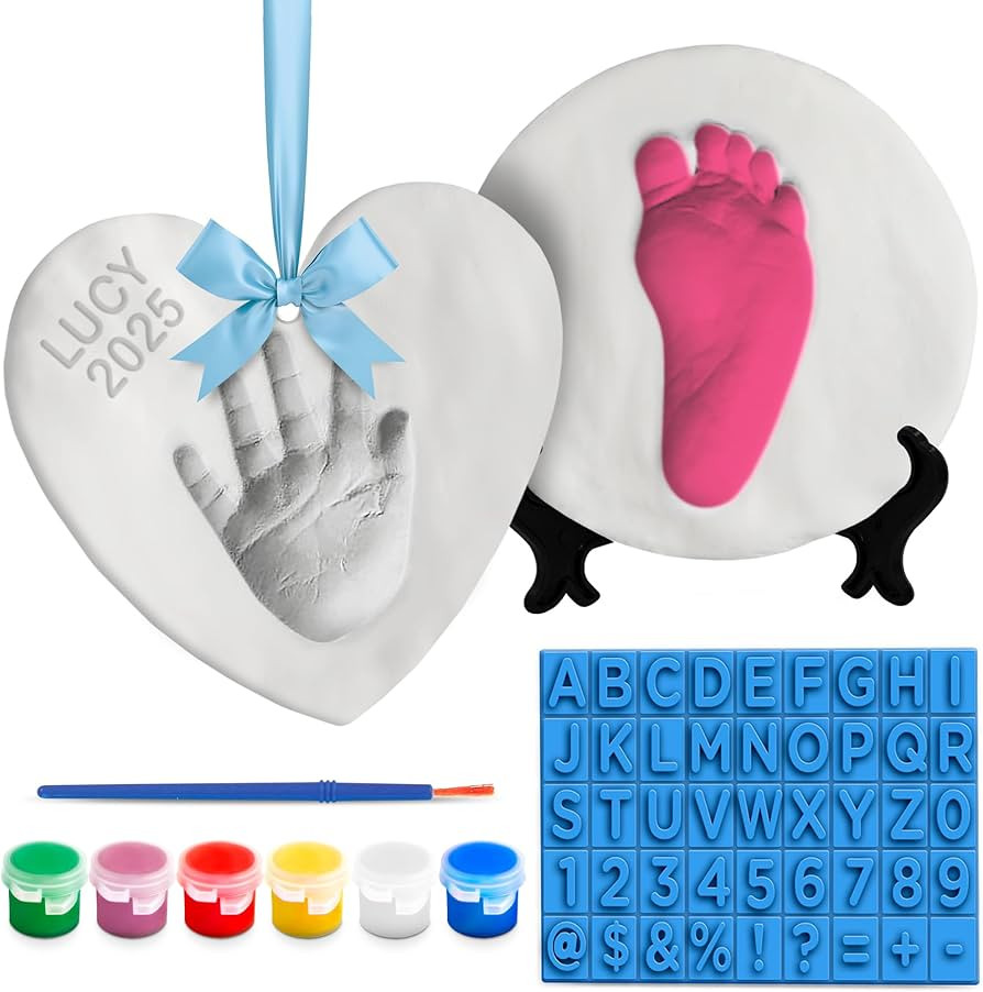 Luna Bean Baby Hand & Footprint Kit - New Mom Gifts, Keepsake Ornament, Registry Gifts for Parent... | Amazon (US)