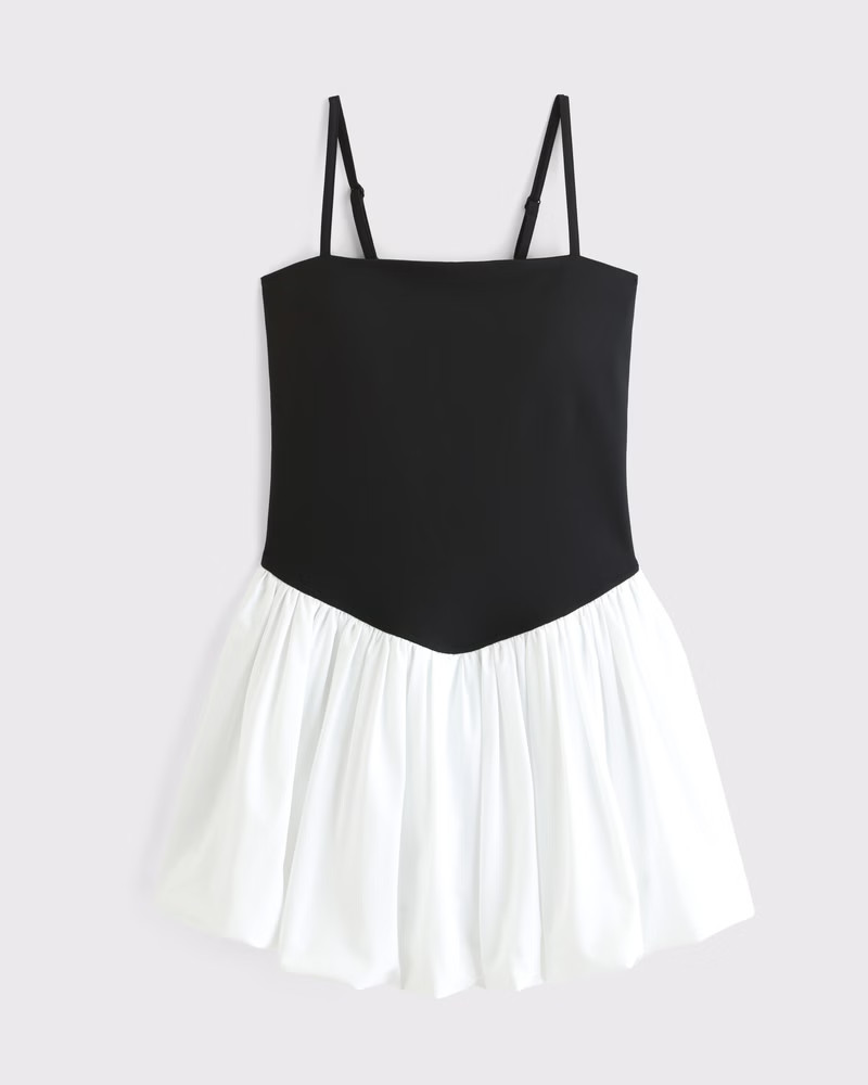 YPB sculptLUX Bubble Hem Mini Dress | Abercrombie & Fitch (US)