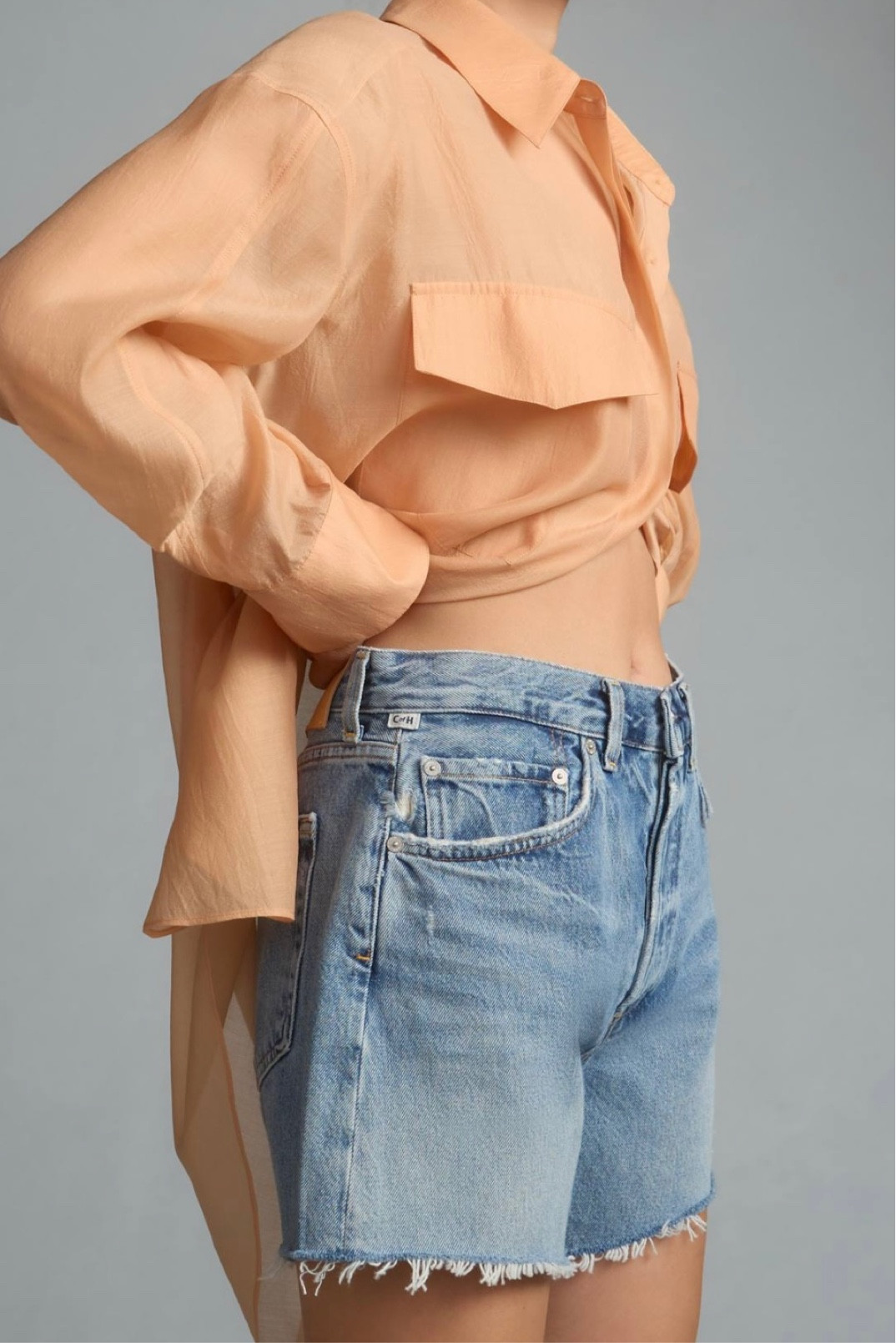 Love these shorts so much I sized up 1 size 

& this black sheer jacket it so cute 