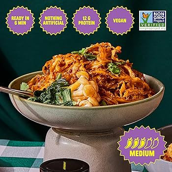 FLYBYJING Sweet & Spicy Noodles - Sun-Dried, Wavy, Bouncy Asian Instant Noodles with Sichuan Chil... | Amazon (US)