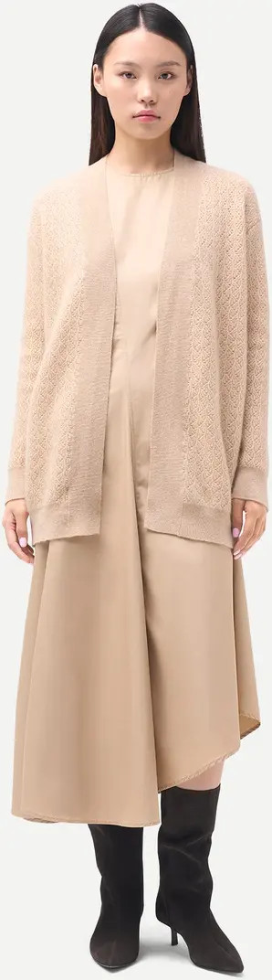 Ajour Knit Open front Cardigan | Nordstrom