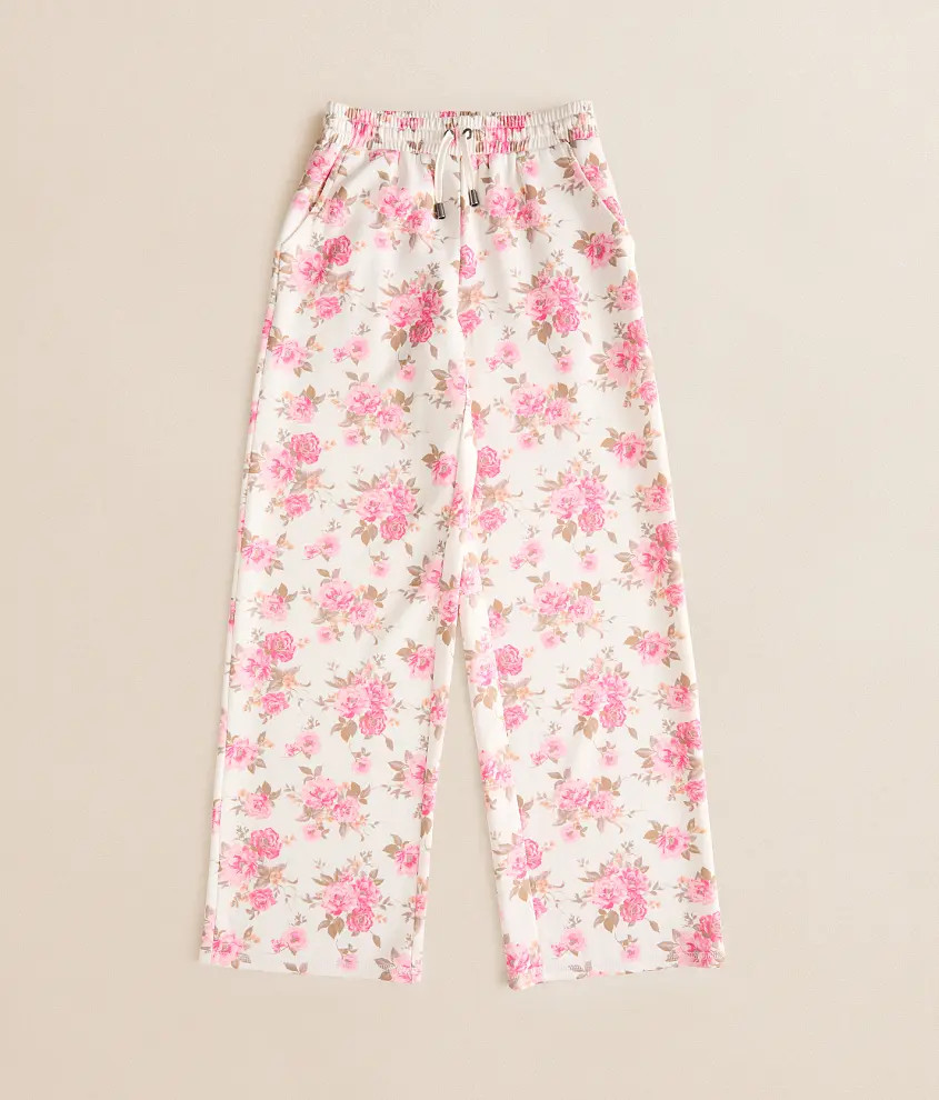 Girls - Floral Wide Leg Pant | Buckle