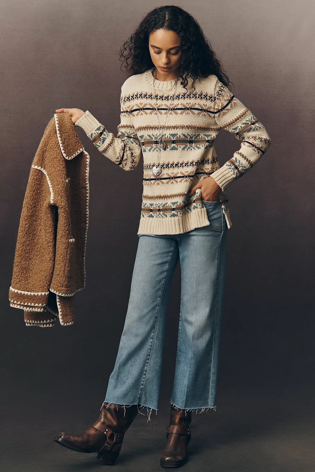 PAIGE Anessa High-Rise Crop Wide-Leg Jeans | Anthropologie (US)