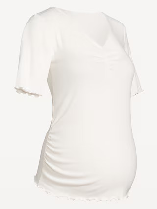Maternity V-Neck Elbow-Sleeve Top | Old Navy (US)