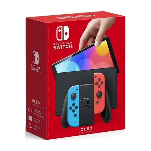 Nintendo Switch™ – OLED Model w/ Neon Red & Neon Blue Joy-Con™ - Walmart.com | Walmart (US)