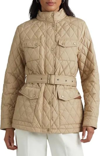 Belted Diamond Quilted Jacket | Nordstrom