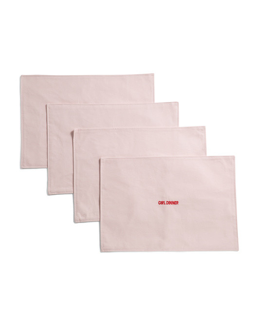 Set Of 4 Girl Dinner Placemats | TJ Maxx
