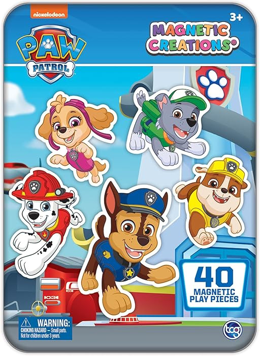 PAW Patrol - Magnetic Creations Tin - Dress Up Play Set - Includes 2 Sheets of Mix & Match Dress ... | Amazon (US)