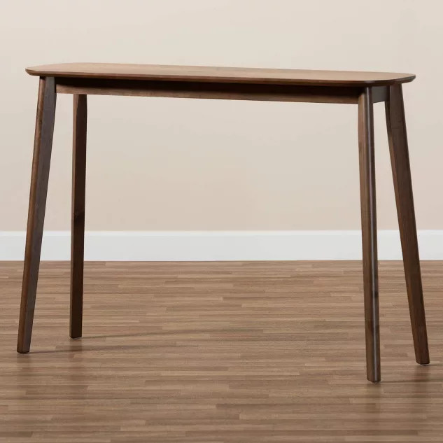 Wendy Wood Console Table Walnut - Baxton Studio | Target