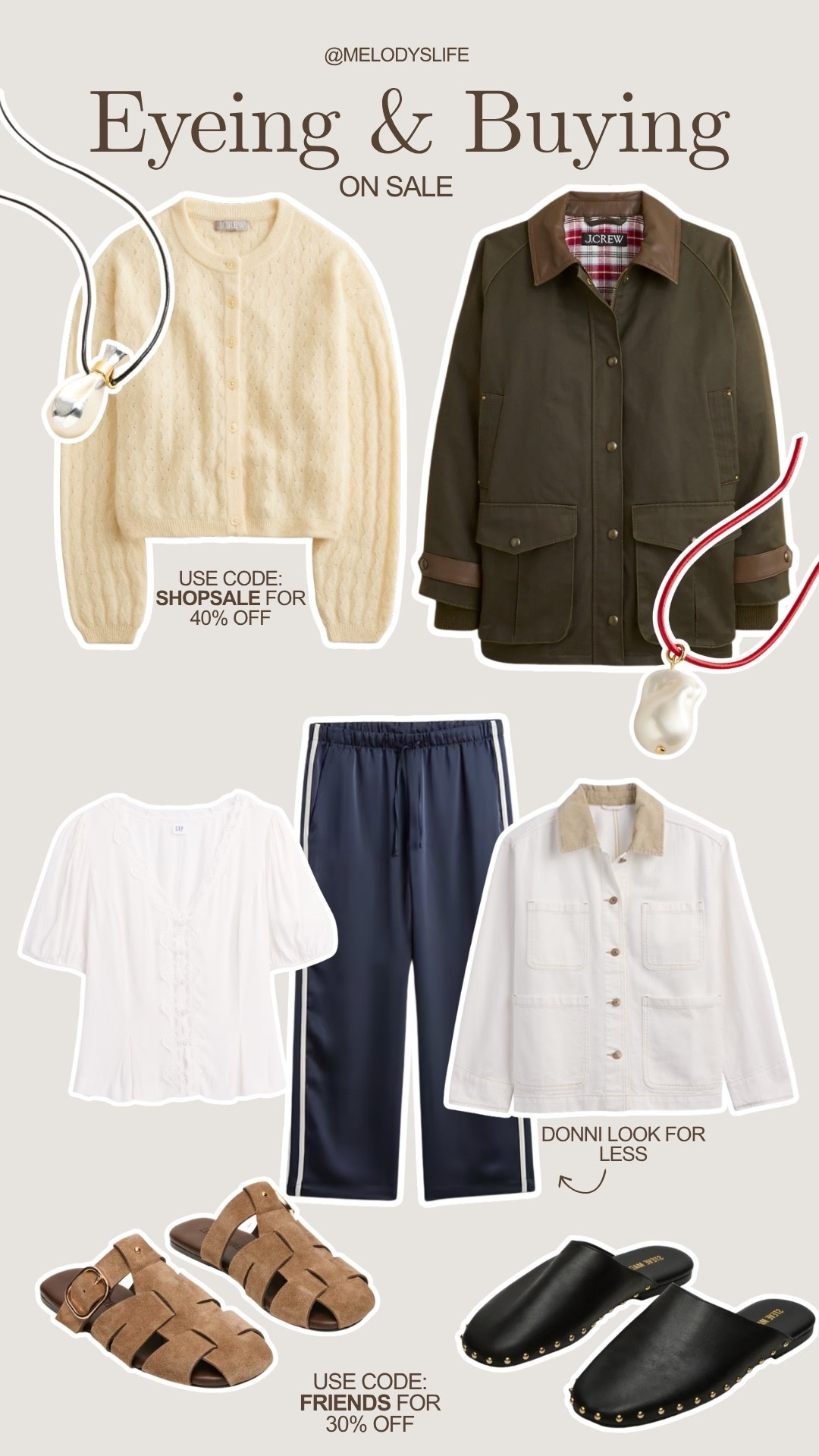 Spring sales are everywhere! Here’s some pieces that are currently in my cart, all on sale!

Use code SHOPSALE for 40% off @jcrew. 
Use code FRIENDS for 30% off @stevemadden-us 
And get up to 60% off store wide at Gap Factory! 


#LTKSeasonal #LTKSaleAlert