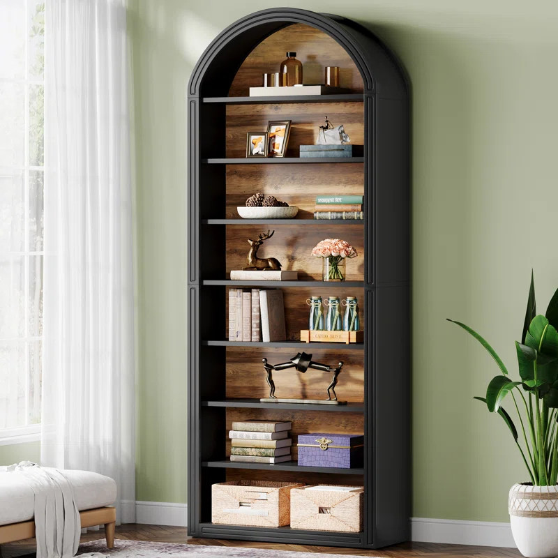 Lark Manor™ 78.7" Tall White Arched Bookcase & Reviews | Wayfair | Wayfair North America