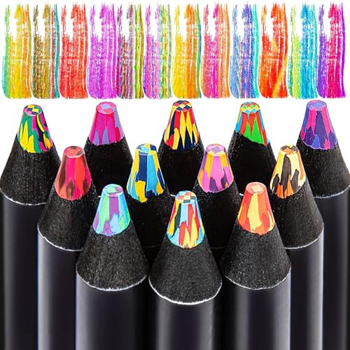 LLYZZ Easter Basket Stuffers for Teens, Easter Gifts for Kids, 12 Rainbow Colored Pencils School Art Supplies, Fun Drawing Pencils Graduation Party Favors Birthday Gifts for Boys Girls Trendy Stuff | Amazon (US)