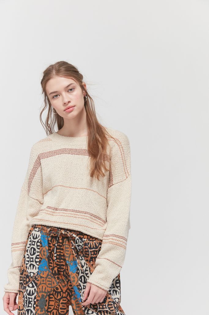 UO Ellie Striped Boatneck Sweater | Urban Outfitters (US and RoW)
