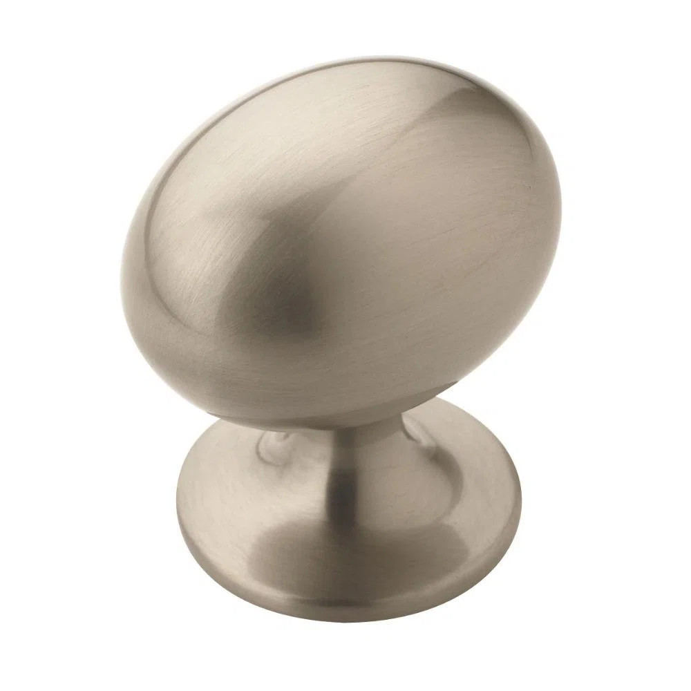 Everyday Heritage 1-3/8 inch (35mm) Length Satin Nickel Cabinet Knob - 10 Pack (Set of 10) | Wayfair North America
