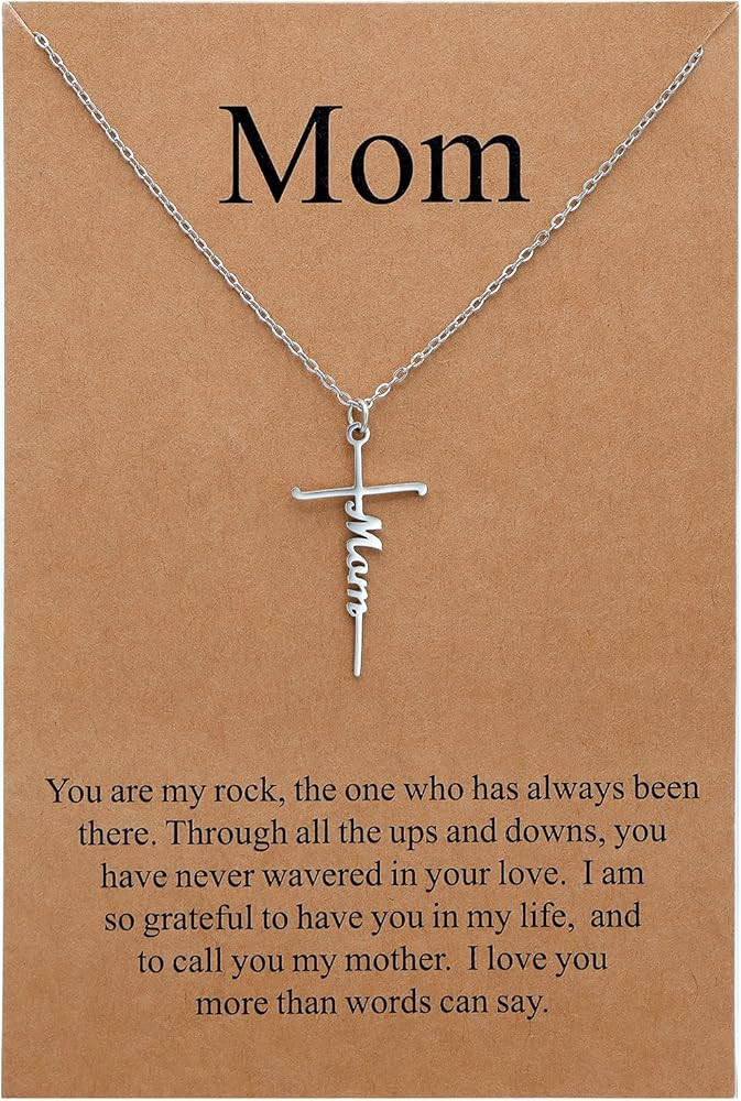 Lcherry Birthday Gifts for Grandma Mom Daughter Teacher Cross Necklace for Women Christian Neckla... | Amazon (US)
