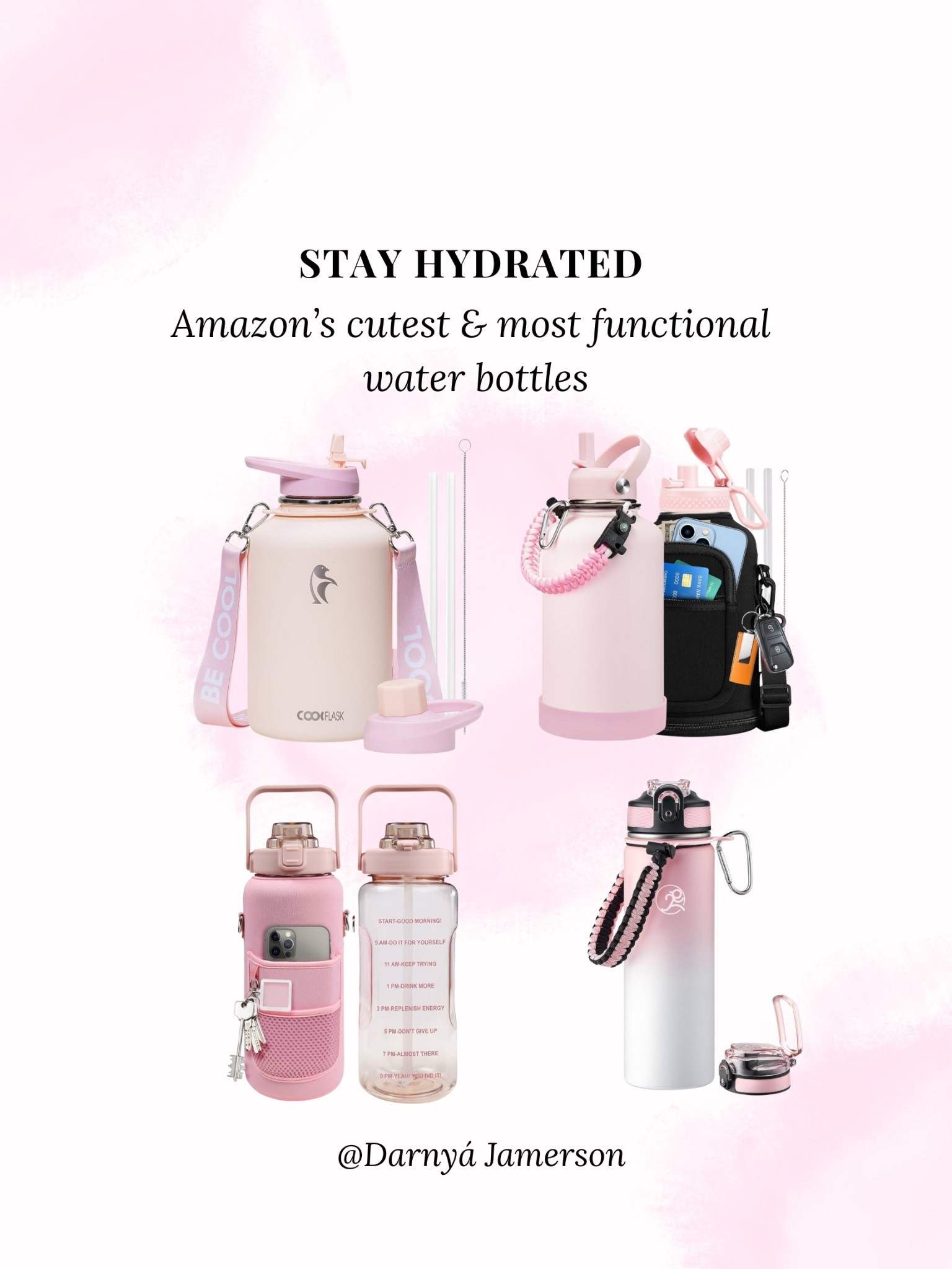 The cutest and most functional water bottles from Amazon to keep you hydrated 💦 

Which one are you adding to your cart? 💗

#LTKFindsUnder50 #LTKActive