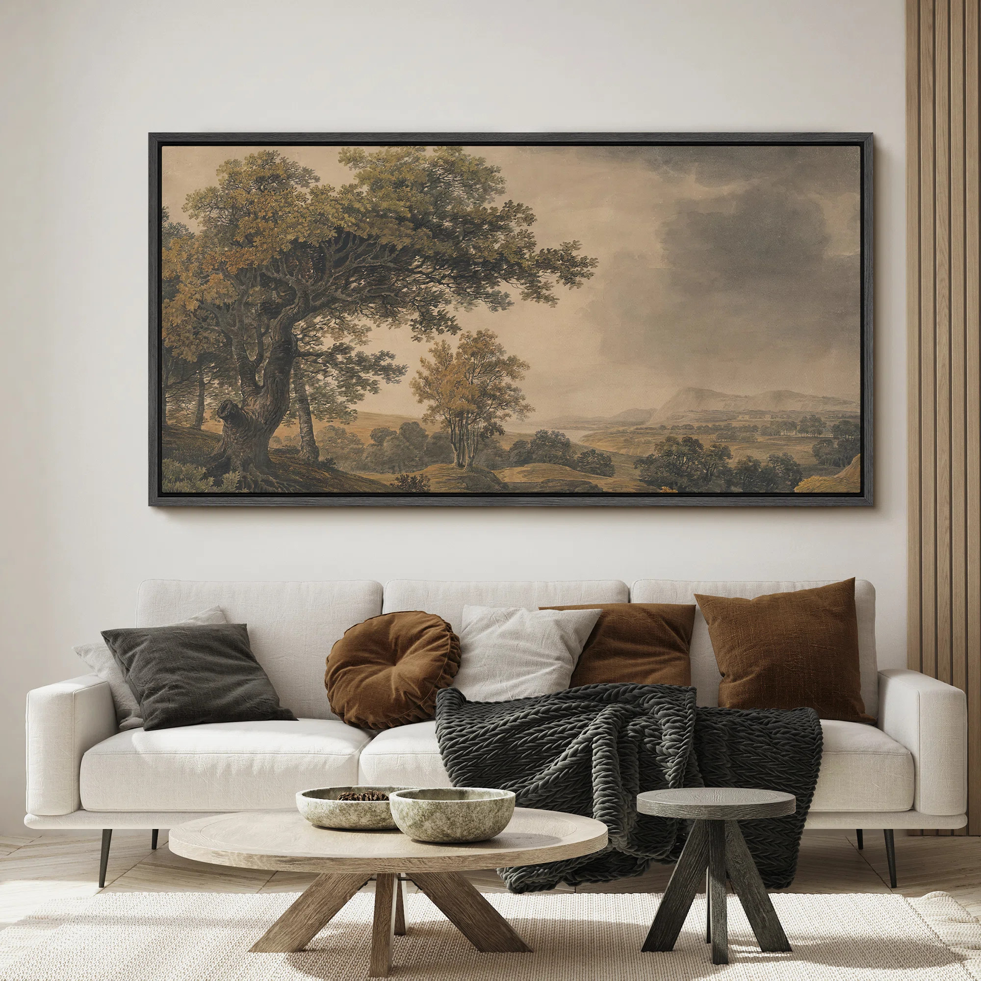 wall26 Pastoral Countryside Landscape with Trees Modern Art | Wayfair | Wayfair North America