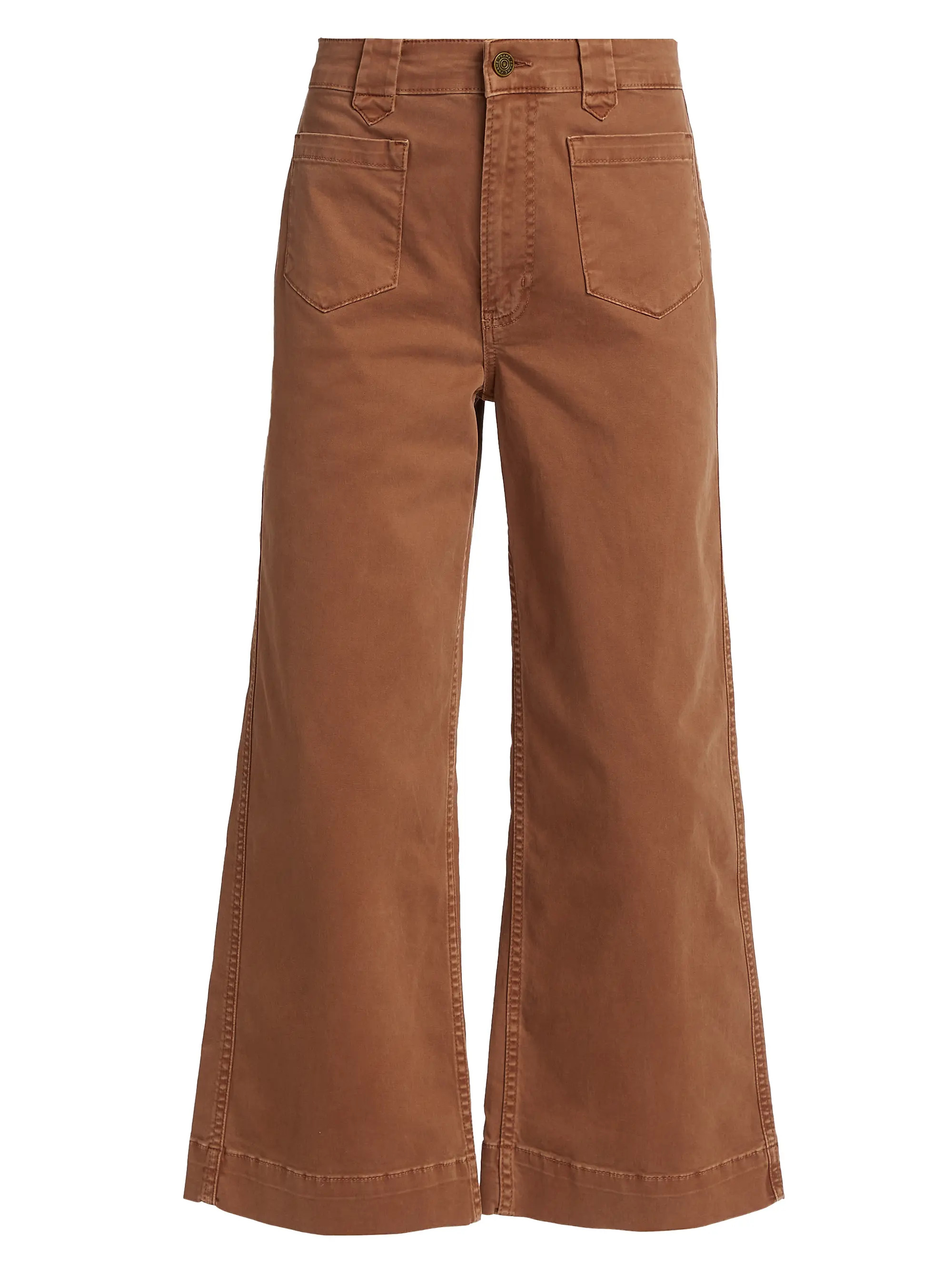Flared Ankle-Crop Utility Jeans | Saks Fifth Avenue