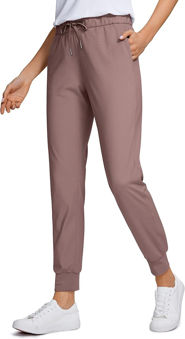 CRZ YOGA 4-Way Stretch Golf Joggers for Women, 27" Casual Travel Workout Pants, Lounge Athletic S... | Amazon (US)