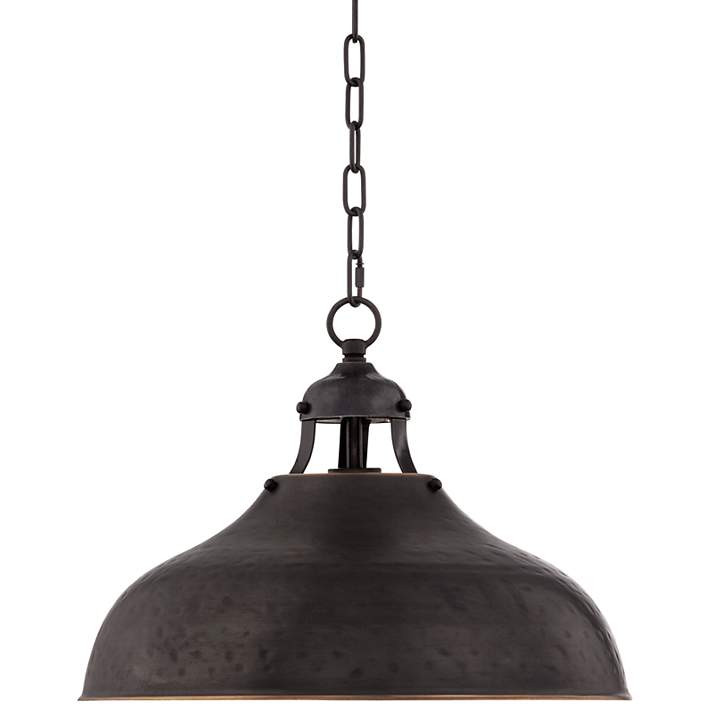 Essex 16" Wide Dyed Bronze Metal Pendant Light
                            
            
        ... | Lamps Plus