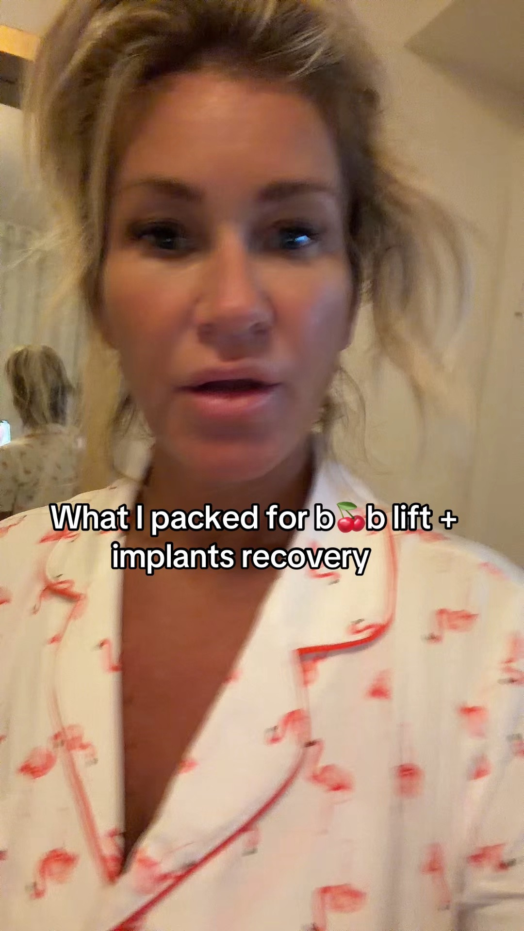 Everything I needed to bring for my boob job and recovery