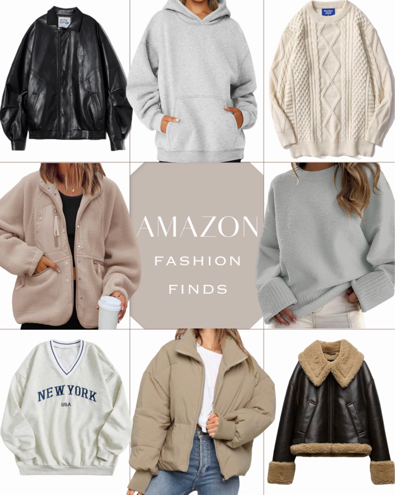 Amazon: jackets, sweaters, and hoodies 🔗🖤 

#LTKfindsunder50