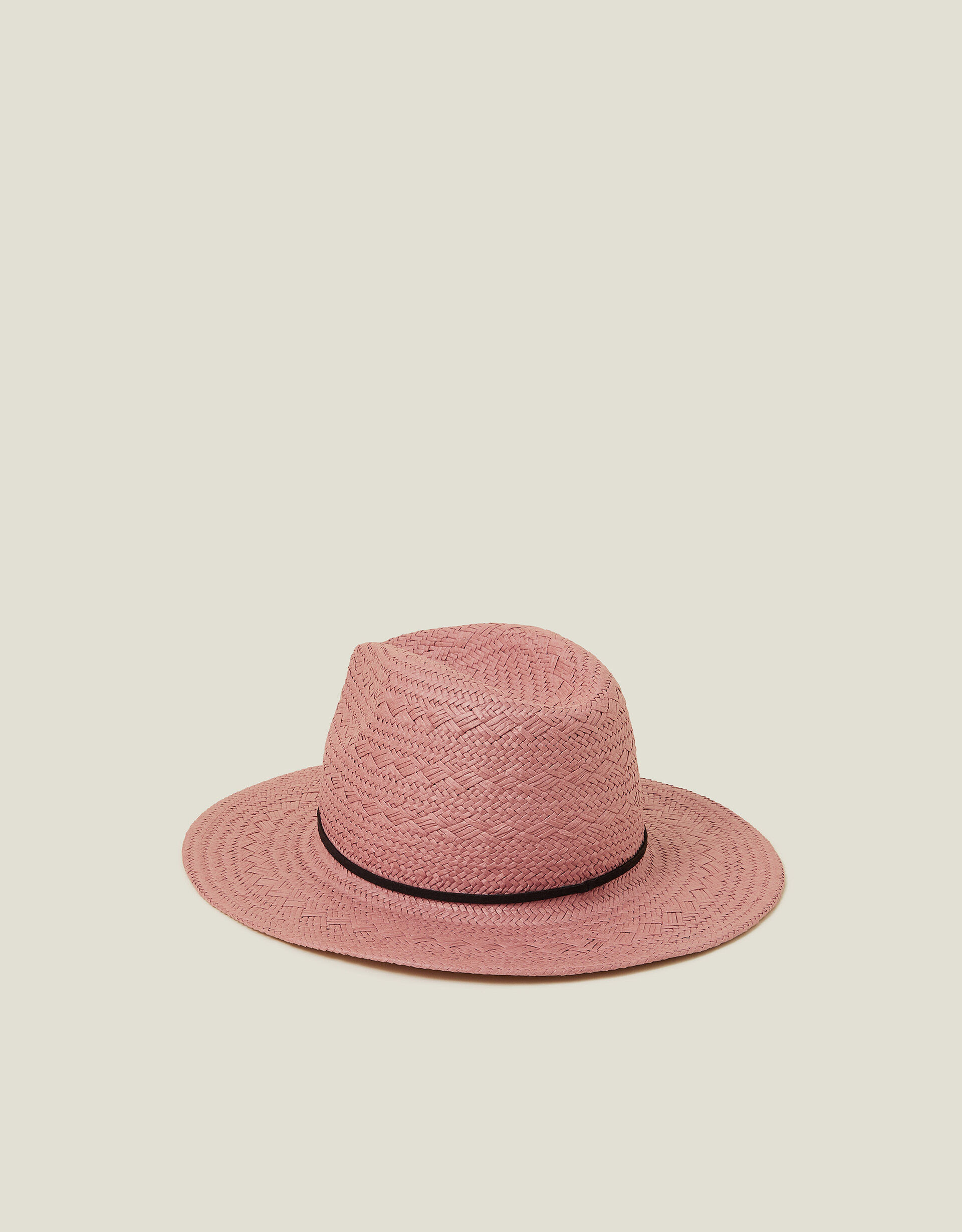 Straw Fedora Hat Pink | Accessorize (Global)
