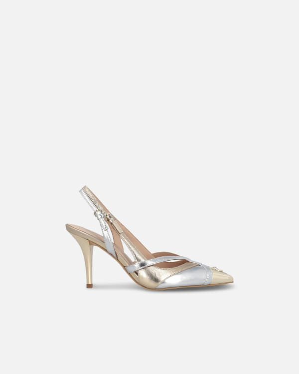 Laminated pumps with heel and metal toe | PINKO (Global)