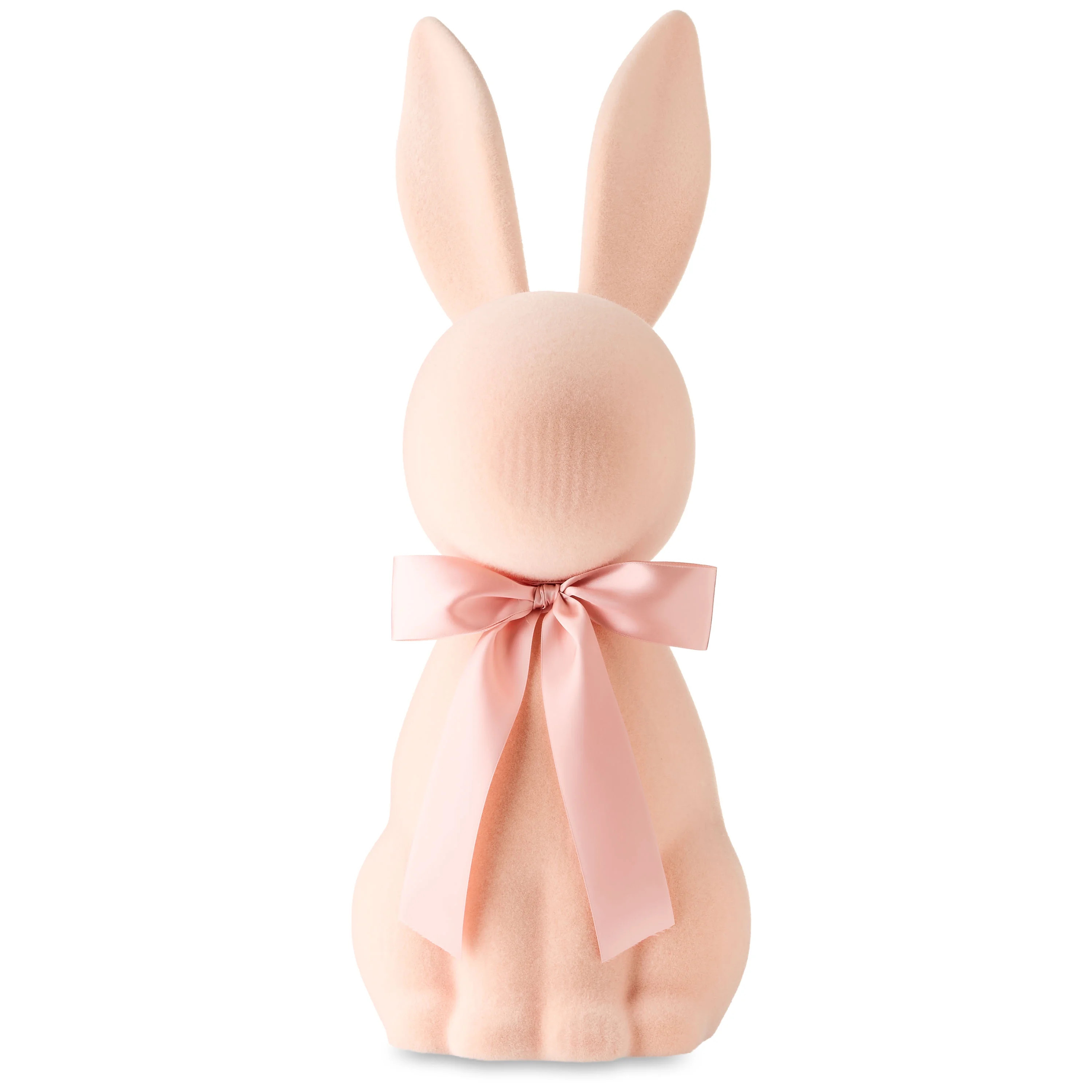Easter Flocked Peach Bunny Decor, 27 in, by Way To Celebrate | Walmart (US)