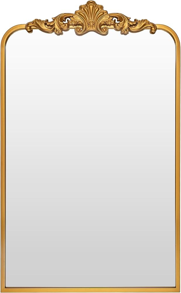 Ruomeng Wall Mirror, Traditional Vintage Baroque Mirror, Gold Framed Mirror for Bathroom, Entrywa... | Amazon (US)