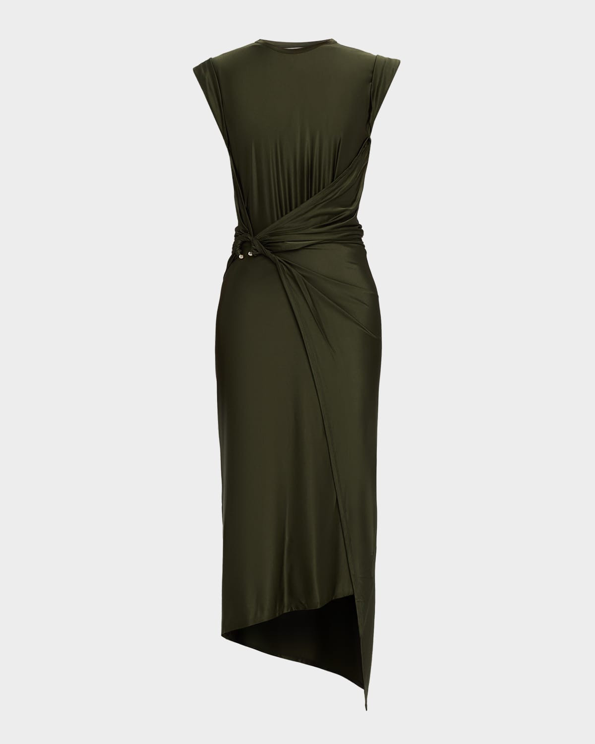 Draped Wrap Ankle Dress | Neiman Marcus