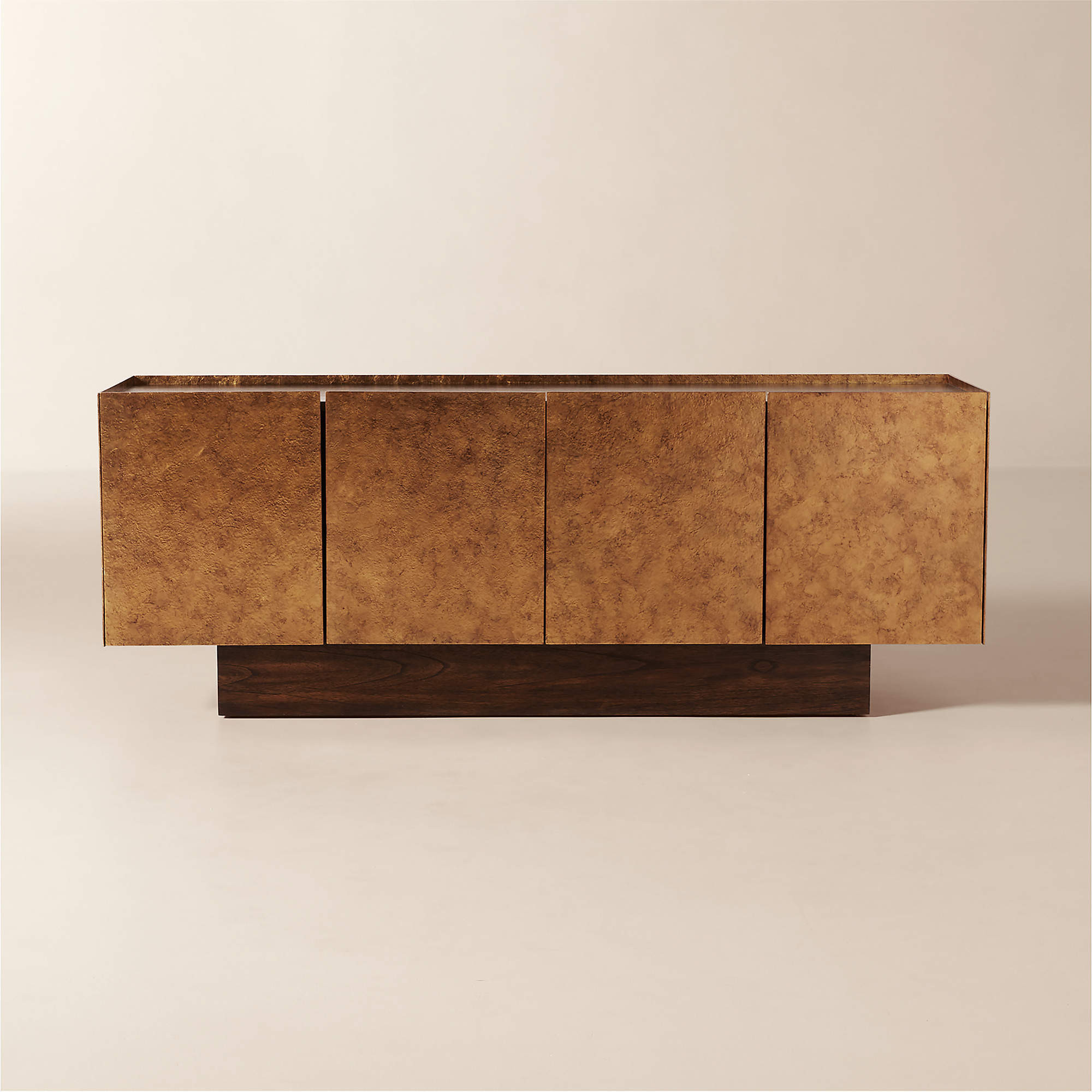 Kinzie 72" Bronze Wood Credenza + Reviews | CB2 | CB2