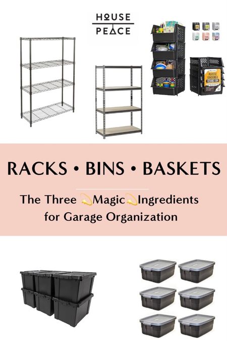 A garage so organized you can actually park your car in it is as simple as 
1: Muscle Racks
2: Lidded Bins
3: Baskets

#garageorganization #magicingredients

#LTKhome #LTKfamily