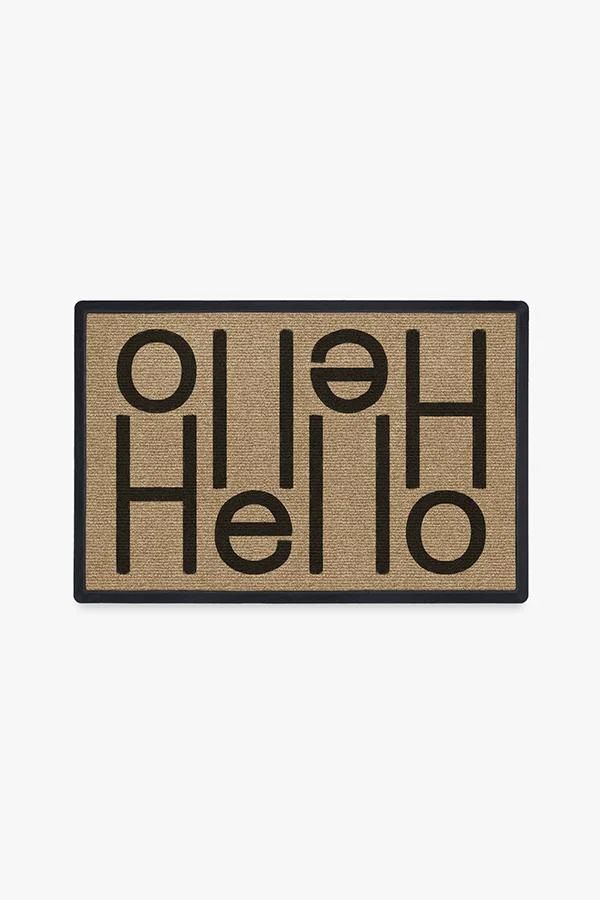 Hello Light Coir Doormat | Ruggable