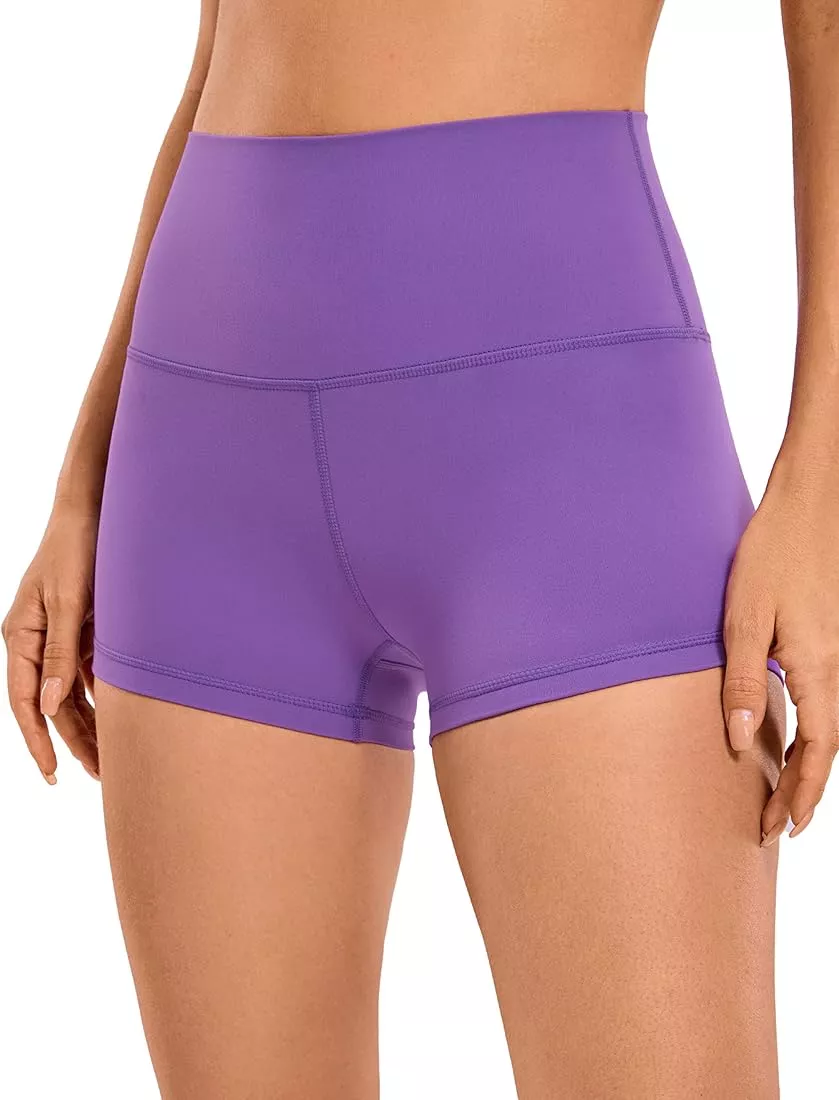 CRZ YOGA Womens Butterluxe Biker Shorts 2.5'' / 4'' / 6'' / 8'' - High  Waisted Booty Workout Volleyball Yoga Spandex : : Clothing, Shoes  