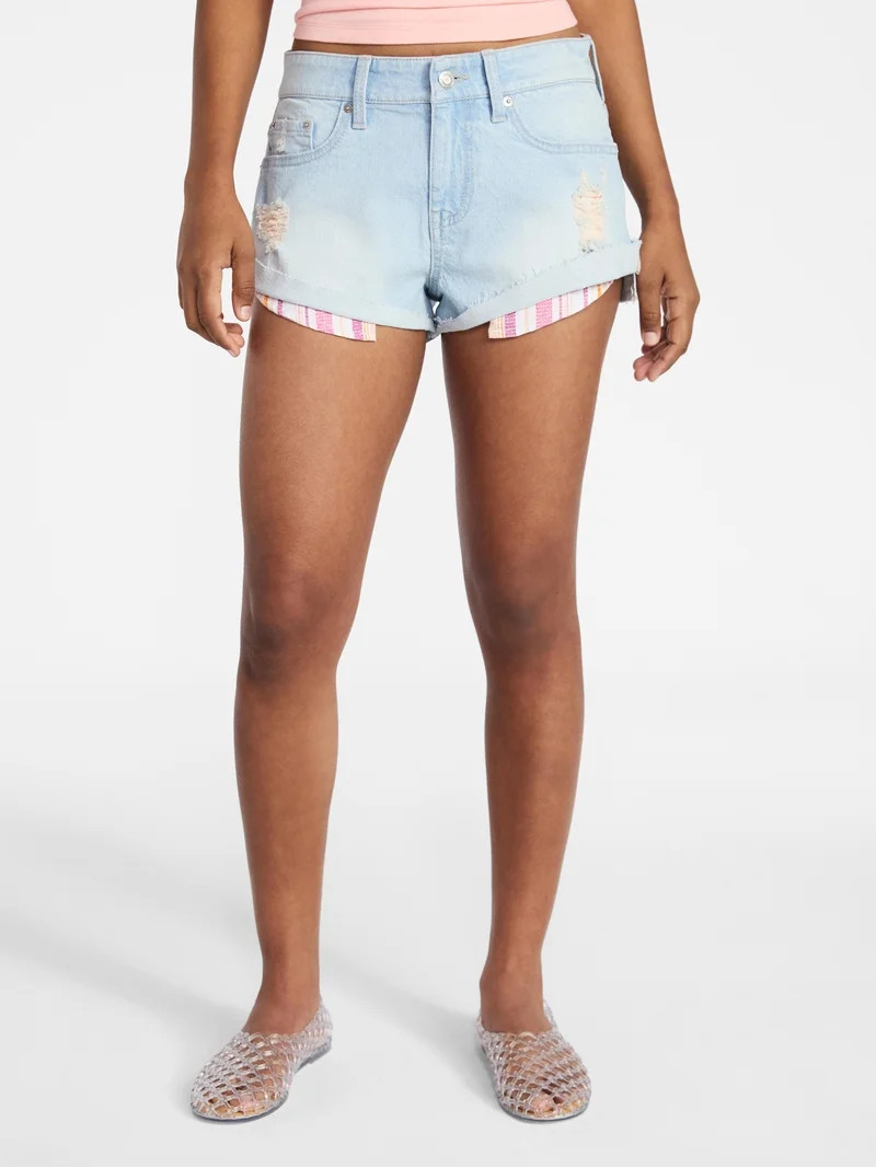 No Boundaries Low Rise Slouchy Shorts, Women's 00-20 | Walmart (US)